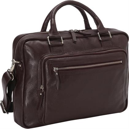 Barcelona Leather Laptop Briefcase by Latico